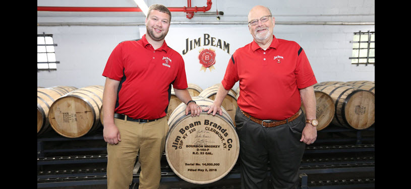 Jim Beam Master Distiller Fred Noe Bungs The 14 Millionth Bourbon