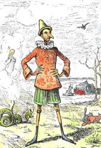 Pinocchio by Enrico Mazzanti (1852-1910) - The first illustrator (1883) of Le avventure di Pinocchio