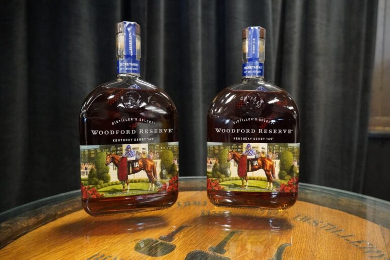 Woodford Reserve Distillery 2023 Woodford Reserve Kentucky Derby Bottle featuring Secretariat