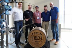 James B. Beam Institute for Kentucky Spirits - Seth DeBolt, Ian McHone, Eric Huelsman, Person with Beard, and Brad BerronDr. Seth DeBolt, Ian McHone, Eric Huelsman, Addison Hughes, and Brad Berron