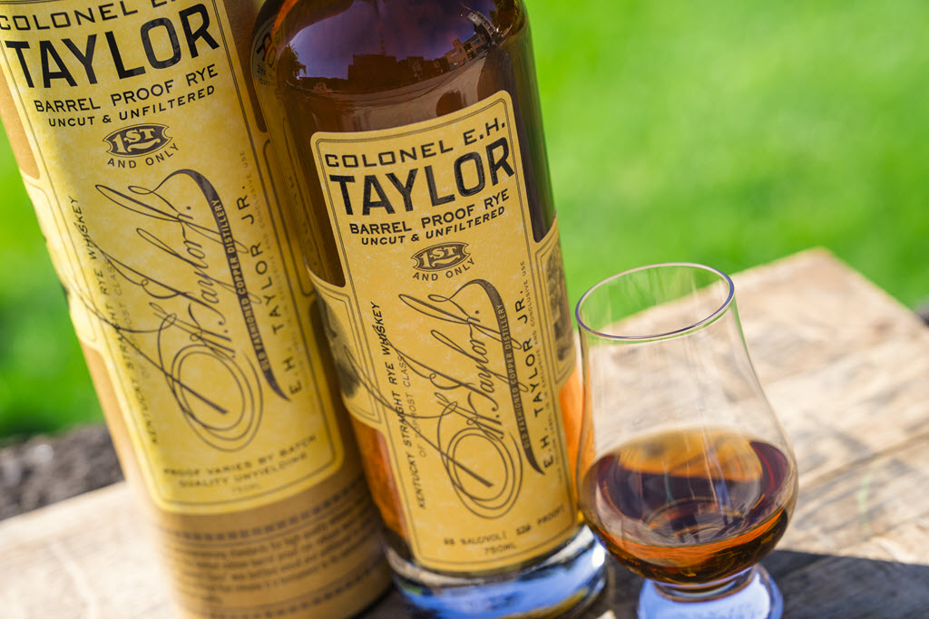 Buffalo Trace Distillery - E.H. Taylor Barrel Proof Rye Straight Bourbon Whiskey Bottle
