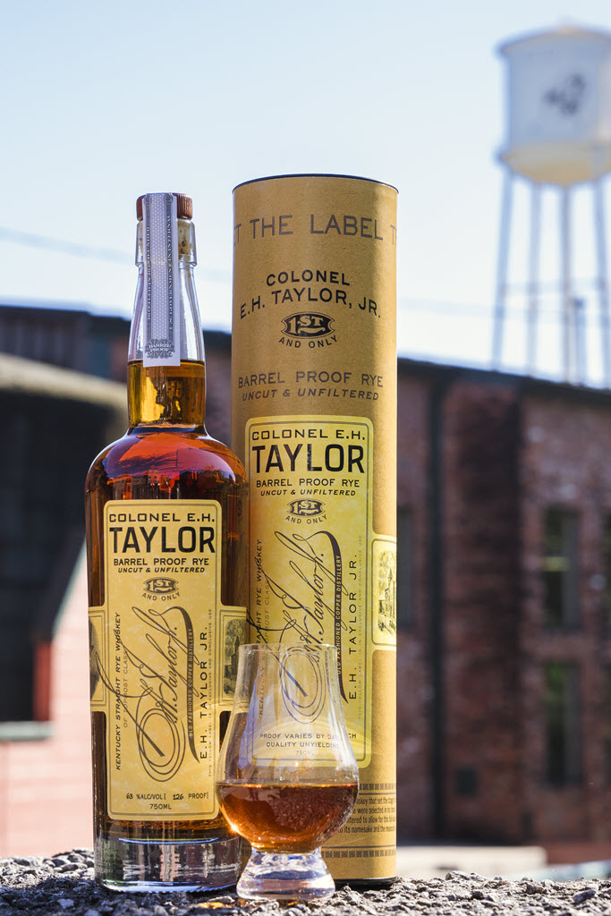 Buffalo Trace Distillery - E.H. Taylor Barrel Proof Rye Straight Bourbon Whiskey Bottle
