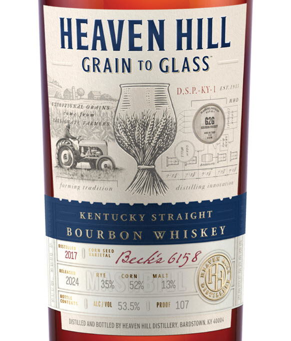 Heaven Hill Distillery - Grain to Glass Bourbon Whiskey Label