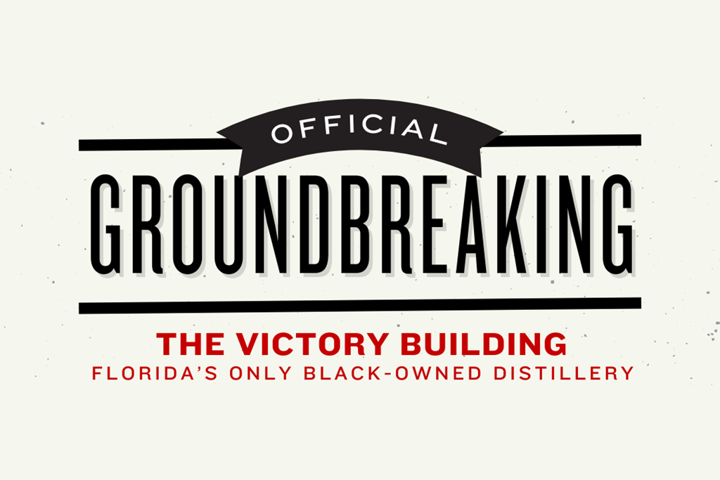 The Victory Building - Home to Victor George Spirits,Florida's First Black-Owned Distillery