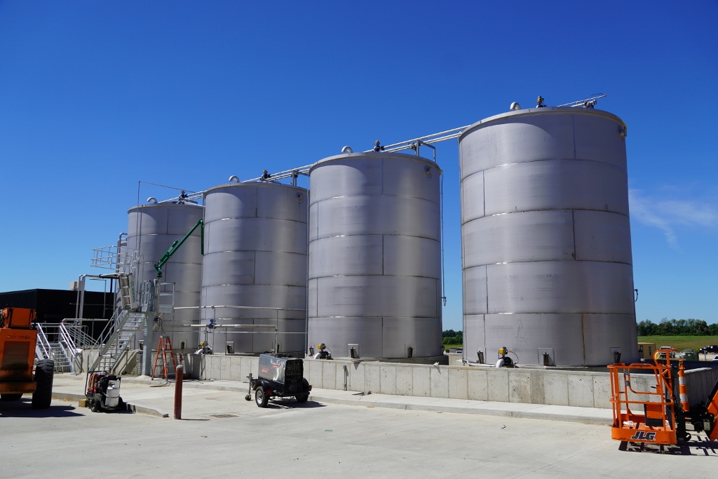 Whiskey House of Kentucky - Spent Grain Tanks