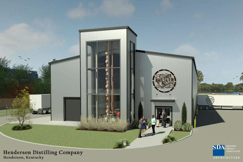 Rhythm River Distillery - Rendering from Skinner Design Associates - SDA Architecture