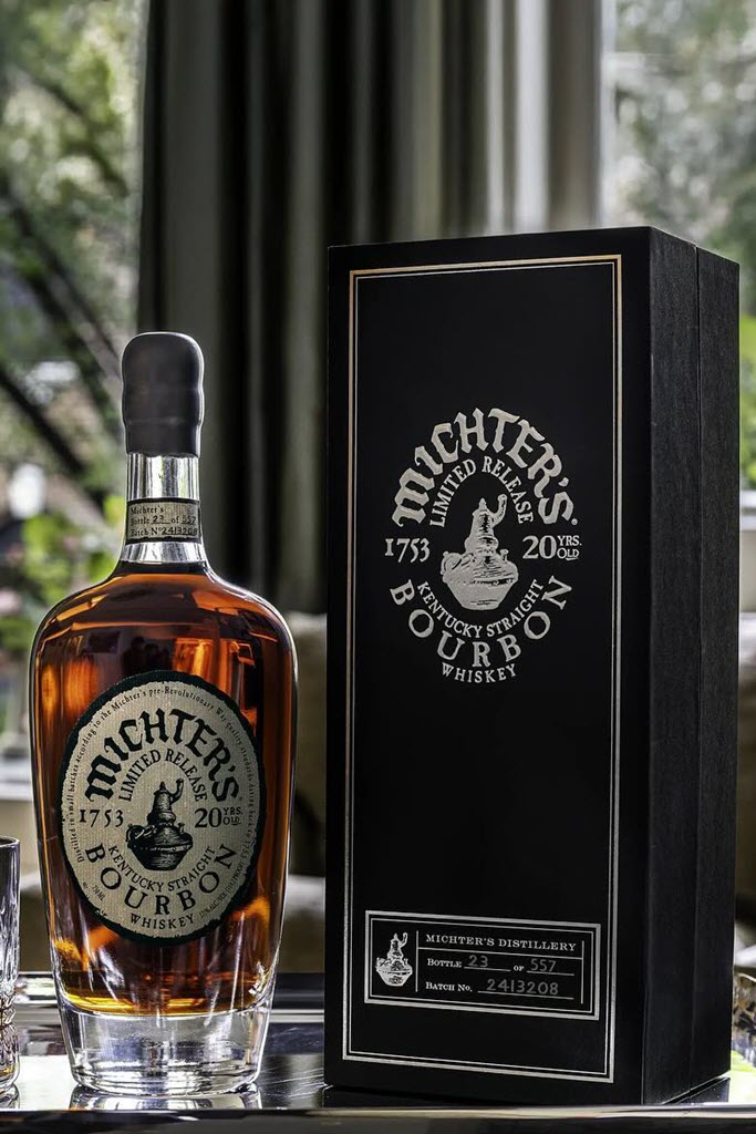 Michter's Distillery - 2024 20 Year Old Kentucky Straight Bourbon Whiskey Bottle and Box